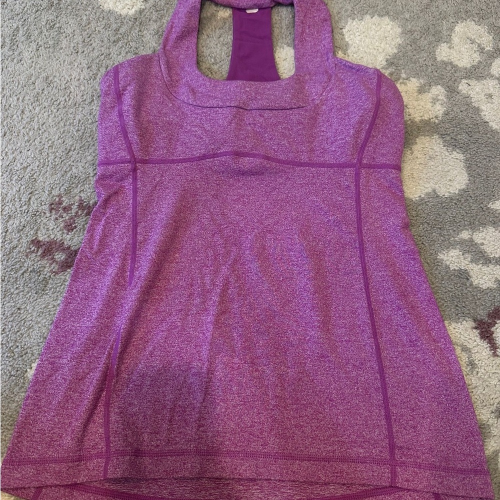 Lululemon pink workout shirt